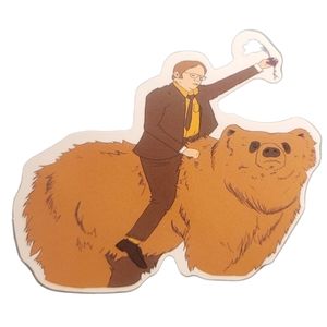 NEW! The Office Dwight Beets Bears Battlestar Vinyl Laptop Sticker NEW